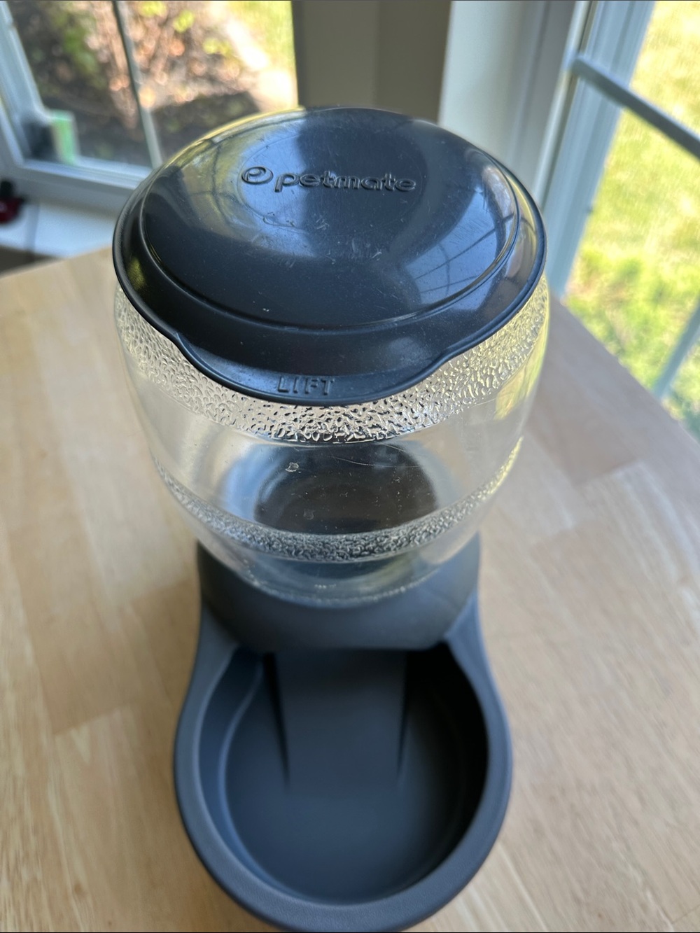 Petmate Grey and Clear Gravity Waterer